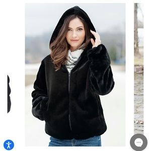 Black women’s fabulous fur coat